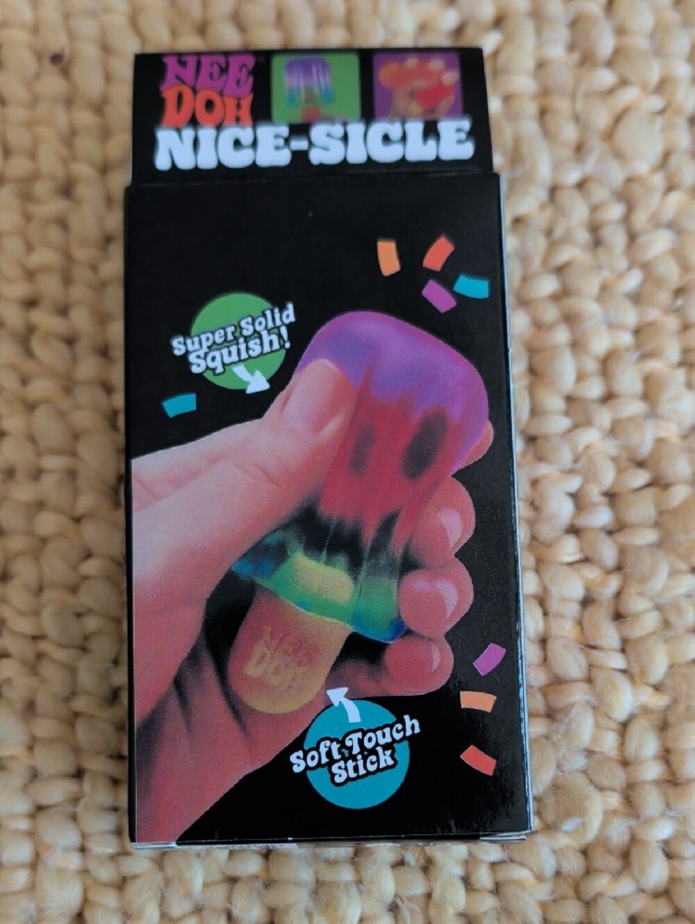 NeeDoh Nice-Sicle Super Solid Squish Toy - Purple - Picture 2 of 5